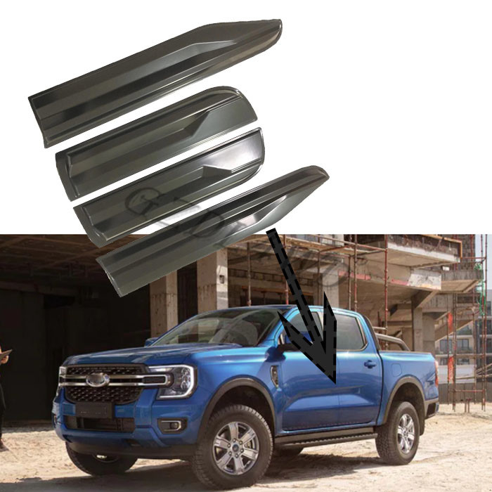 4x4 Body Kits Side Door Moulding For Ford Ranger 2020 ABS Plastic