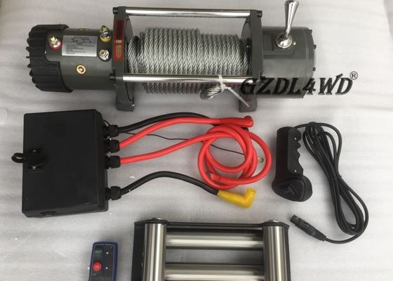 أوف الطريق المقود مصغرة ونش الكهربائية السيارات 12 فولت 24 فولت 8000lbs ل أتف